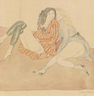 Deux jeunes filles par terre - Jules Pascin