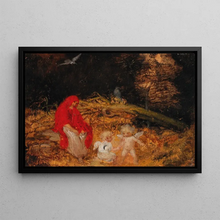 Eduard Veith - Waldfrau und Amoretten.webp