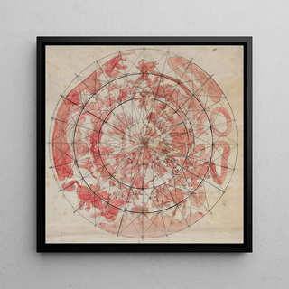 Kunstdruck | Studien zur Komposition mit Tierkreiszeichen für die Freske an der Decke der Stunden im Zimmer des Kapitols im Pennsylvania State House in Harrisburg - Edwin Austin Abbey