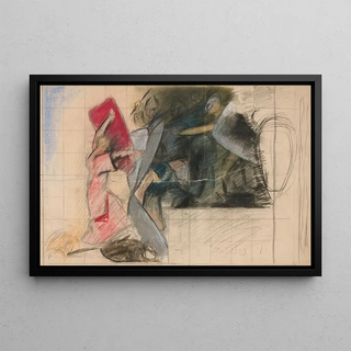 Edwin Austin Abbey - Composition study for Seven Deadly Sins in The Quest of the Holy Grail mural series at Boston Public Library.webp