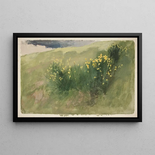 Edwin Austin Abbey - Landscape with wildflowers.webp