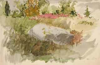 Edwin Austin Abbey - Rocks and Shrubs.webp