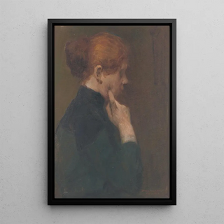 Elemr HalszHradil - Study of a Girl Lost in Thought.webp
