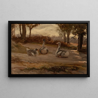 Elihu Vedder - Geese.webp