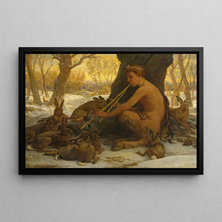 Elihu Vedder - Young Marsyas Marsyas Enchanting The Hares.webp