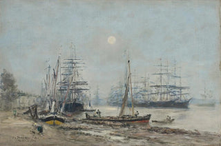 Eugne Boudin - Bordeaux TroisMts dans le Port.webp