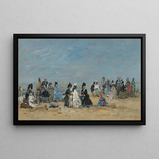 Eugne Boudin - Trouville Scne De Plage.webp