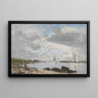 Eugne Louis Boudin - The Bay at the Mouth of the River Elorn Landerneau.webp