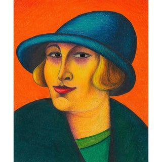 Femme - Karl Wiener | Reproduction Tableau Décoration murale affiche copie