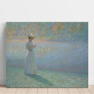 Femme Lisant dans un Paysage - Henri Le Sidaner | Reproduction Tableau Décoration murale affiche copie