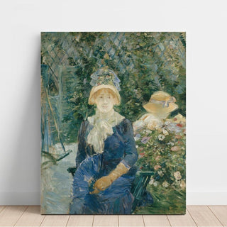 Femme dans le jardin - Berthe Morisot | Reproduction Tableau Décoration murale affiche copie