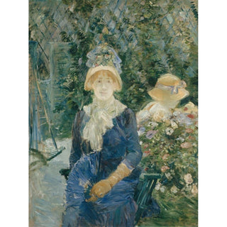 Femme dans le jardin - Berthe Morisot | Reproduction Tableau Décoration murale affiche copie