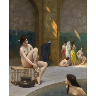 Femmes au Bain - Jean-Léon Gérôme | Reproduction Tableau Décoration murale affiche copie