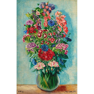 Fleurs - Moïse Kisling | Reproduction Tableau Décoration murale affiche copie