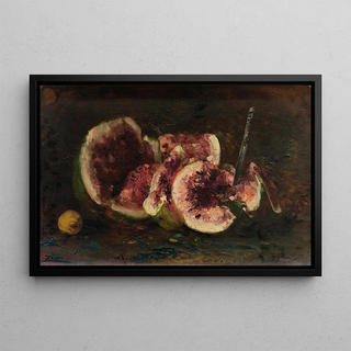 Flix Ziem - Nature Morte Aux Pastques Et Couteau.webp