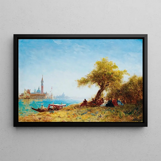 Flix Ziem - Resting In The Countryside Near venice.webp