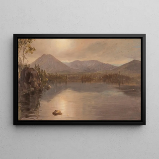Frederic Edwin Church - Mounts Katahdin and Turner from Lake Katahdin Maine.webp