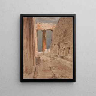 Frederic Edwin Church - North Peristyle of the Parthenon Athens.webp