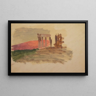 Frederic Edwin Church - Rapid sketch of the Temple at Corinth.webp