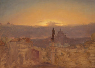 Frederic Edwin Church - St Peters Basilica from the Pincio Rome.webp