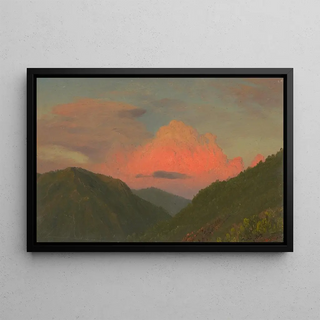 Frederic Edwin Church - Sunset over Hilltops Jamaica West Indies.webp