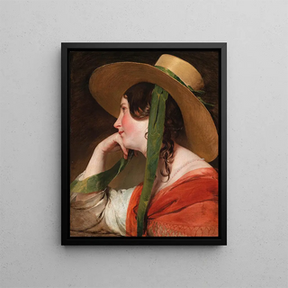Friedrich von Amerling - Mdchen mit Strohhut.webp