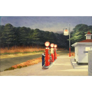 Gas - Edward Hopper | Reproduction Tableau Décoration murale affiche copie