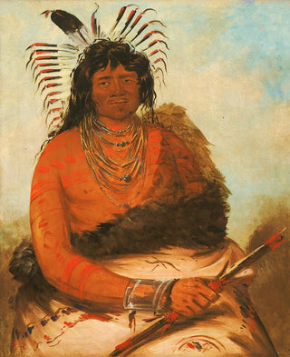 George Catlin - HhNee The Beaver a Warrior.webp