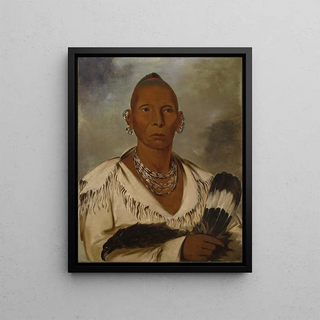 George Catlin - MkATahMishOKhKaik Black Hawk Prominent Sac Chief.webp