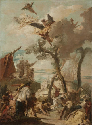 Giovanni Battista Tiepolo - Los hebreos recogiendo el man en el desierto boceto.webp