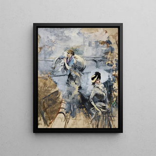 Giovanni Boldini - Washerwoman And a Young Brunette By The Seine Paris.webp