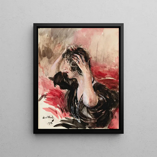 Giovanni Boldini - Woman fixing her hair.webp