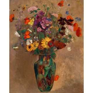 Grand bouquet de fleurs des champs - Odilon Redon | Reproduction Tableau Décoration murale affiche copie