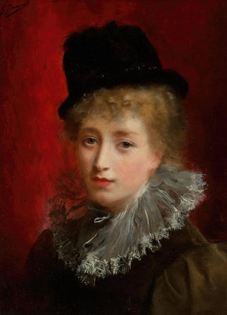 Gustave Jean Jacquet - A fashionable beauty.webp