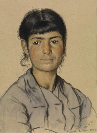 Hans Thoma - Portrait of a young Neapolitan woman.webp