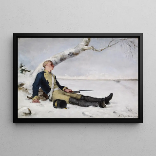 Helene Schjerfbeck - Wounded Warrior In The Snow.webp