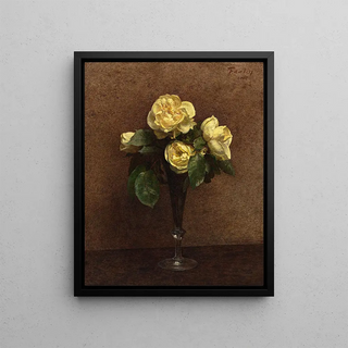 Henri FantinLatour - Roses jaunes Marchal Niel.webp