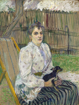 Henri de ToulouseLautrec - Lady with a Dog.webp