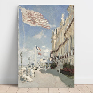 Hôtel des Roches Noires, Trouville de Claude Monet | Reproduction Tableau Décoration murale affiche copie