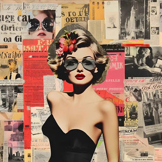 Icône Rétro | Collage artistique