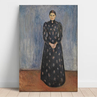 Inger en noir et violet - Edvard Munch | Reproduction Tableau Décoration murale affiche copie