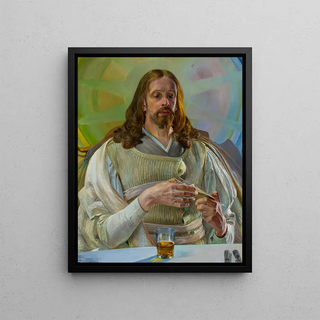 Jacek Malczewski - Christ in Emmaus central section of the triptych.webp