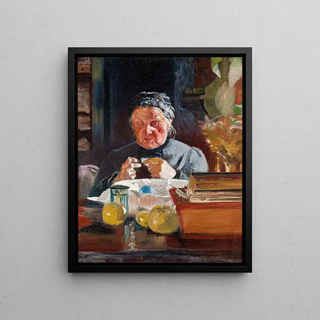 Jacek Malczewski - Woman at table sketch.webp