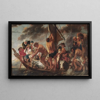 Jacob Jordaens - The Tribute Money Peter Finding the Silver Coin in the Mouth of the Fish Also called The Ferry Boat to Antwerp.webp