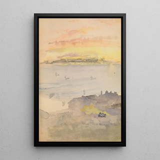 James Abbott McNeill Whistler - Sunrise Gold and Grey.webp