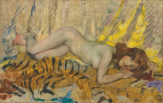James Jebusa Shannon - Nude on a tiger skin (Case Conflict).webp