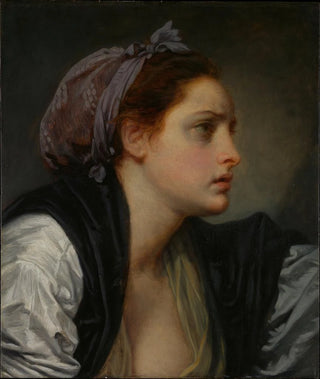 JeanBaptiste Greuze - Study of a Womans Head.webp