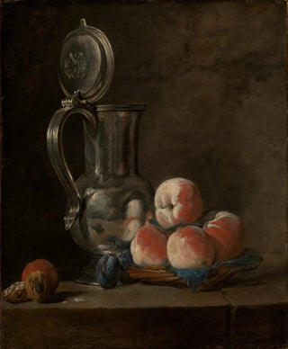 Jean Simon Chardin - Still life with pewter jug and peaches.webp