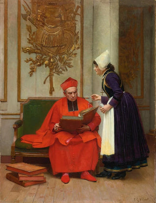 Jehan Georges Vibert - Tough medicine.webp