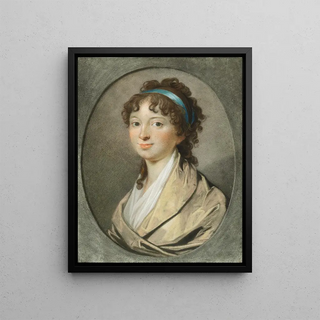 Jens Juel - Portrt af en ung Dame med blaat Haarbaand.webp